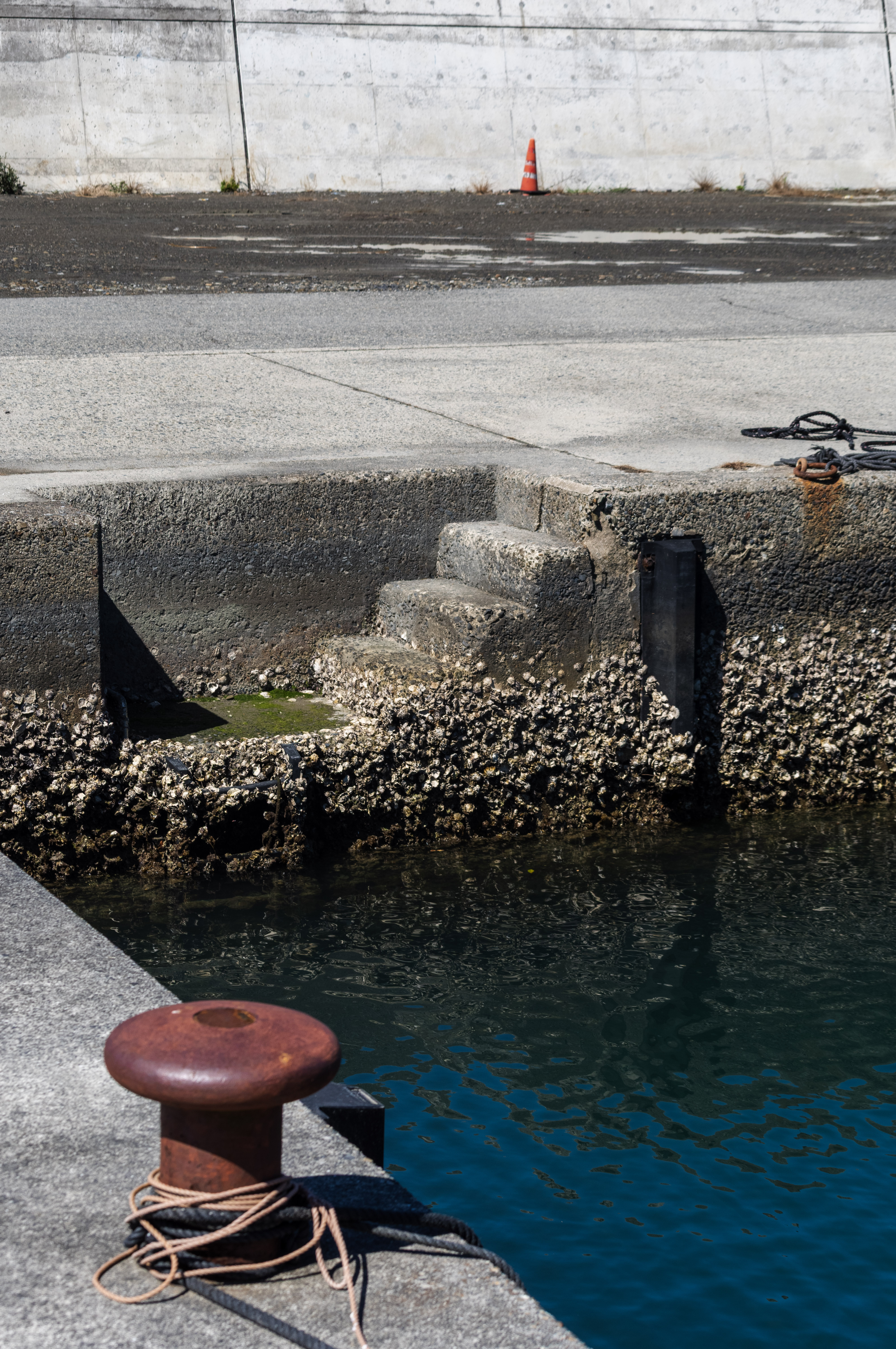 和歌山県串本町有田漁港の舟着き階段